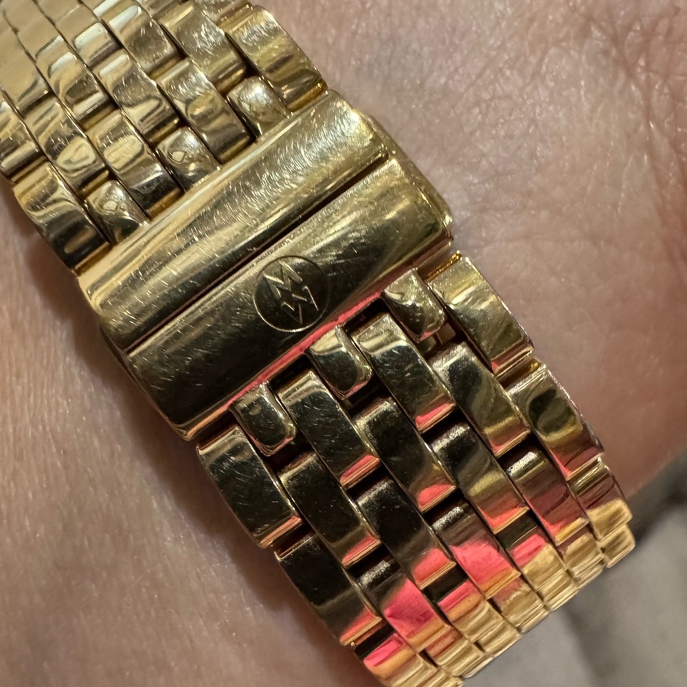 $3999 Michele Serein Diamonds Gold Tone Women's Watch MWW21B000031 - Picture 8 of 15